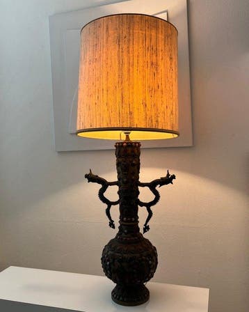 Lampe de table - Divinités, motifs spirituels et dragons -