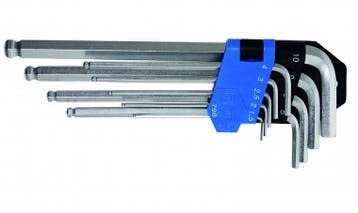 Bgs Technic Inbus sleutelset, 9 delig, extra lang, Verzenden, Nieuw
