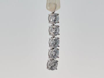 Zonder minimumprijs - Hanger - 14 karaat Witgoud - 2.13ct.