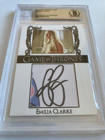 Game of Thrones - Emilia Clarke - Signed Trading Card -, Verzamelen, Nieuw