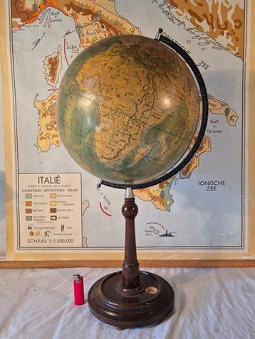 Tafelblad globe - Paul Räth, KG., Leipzig - Physikalischer