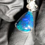 Pendentif argent s925 opale welo noire Bijoux - Hauteur : 24