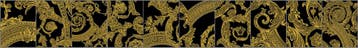 VERSACE Decori Nero/Oro - 19,4x145 DECORTEGEL ( Bestaat uit, Ophalen of Verzenden, Nieuw