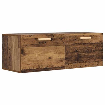 vidaXL Wandkast Oud hout 100 x 36,5 x 35 cm Bewerkt hout, Huis en Inrichting, Verzenden, Nieuw