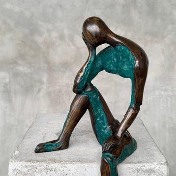 Sculpture, NO RESERVE PRICE - Modern Bronze Sculpture -