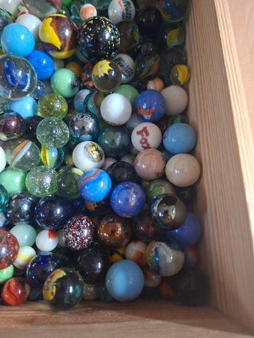 Marble - Knikkers 9.5 kg. Glazen Knikkers / Marbles -