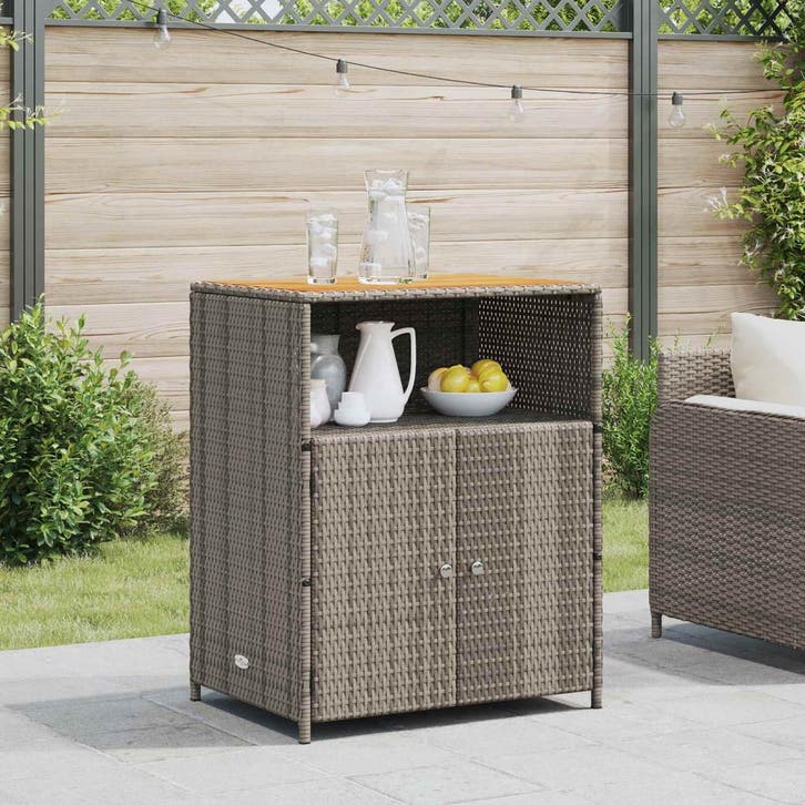 vidaXL Kast met plank Grijs 70 x 50 x 87 cm Polyester en, Huis en Inrichting, Kasten | Overige, Nieuw, Verzenden
