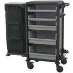 Huishoudwagen | Aluminium/Gelamineerd | 5 Niveaus | Wielen, Verzenden