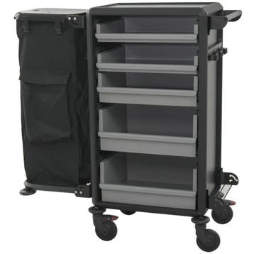 Huishoudwagen | Aluminium/Gelamineerd | 5 Niveaus | Wielen, Zakelijke goederen, Verzenden, Nieuw in verpakking
