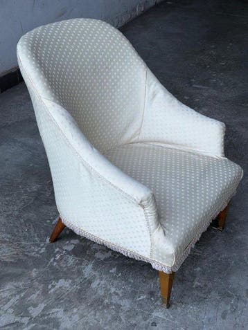 Fauteuil - Bois, Textile - Fauteuil rétro