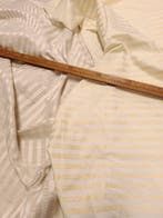 Preziosa coppia di tessuti darredo in cotone e misto seta -