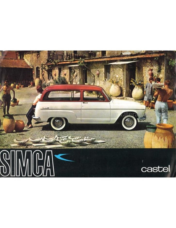 1963 SIMCA ARONDE P60 CASTEL BROCHURE NEDERLANDS, Livres, Autos | Brochures & Magazines