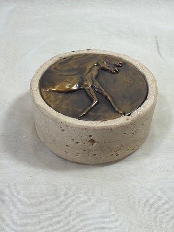 Presse-papiers - Travertino, Bronze