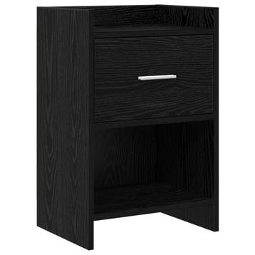 vidaXL Nachttafels Zwart eiken 40 x 30 x 60 cm Bewerkt hout, Verzenden