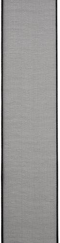 Lint Vivant Organza met draad 85 Zwart 25 mm per rol
