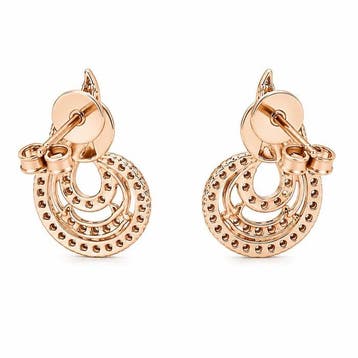 Oorbellen - 14 karaat Roségoud - 0.37ct. tw. Diamant, Nieuw