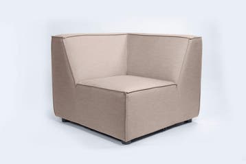 Flow. Cube hoekelement taupe chiné |   Sunbrella | SALE, Nieuw