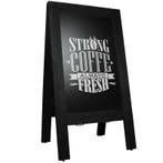 Krijtstoepbord Steigerhout Zwart 75x135 cm, Zakelijke goederen, Verzenden