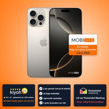 iPhone 16 Pro 256 GB - 4 Gratis Accessoires – Accu tot 100%, Télécoms, Verzenden, Zonder abonnement, Zonder simlock