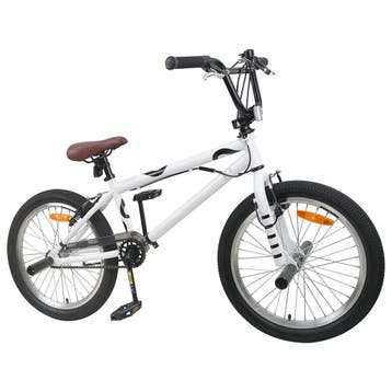 vidaXL BMX fiets 20 Inch voor kinderen ouder dan 9 jaar Wit, Verzenden, Nieuw