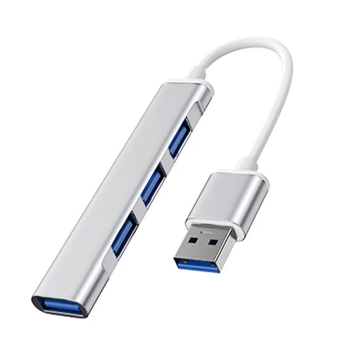 DrPhone ONVIA2 - Mini Aluminium USB 3.0 + 2.0 HUB – Adapter, Computers en Software, Overige Computers en Software, Nieuw, Verzenden