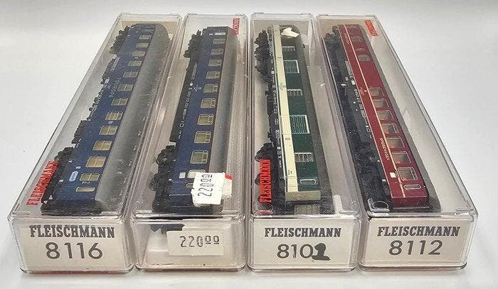 Fleischmann N - 8101, 8112, 8115, 8110 - Wagon de passagers, Hobby & Loisirs créatifs, Trains miniatures | Échelle N