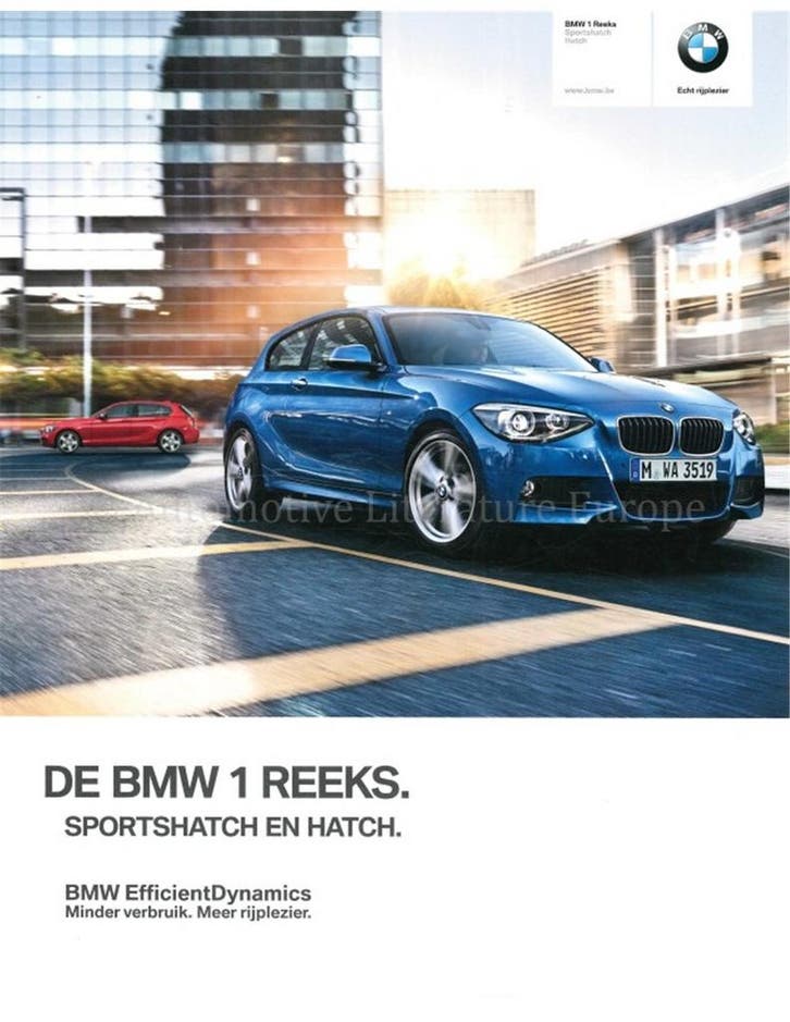 2014 BMW 1 SERIE BROCHURE NEDERLANDS, Livres, Autos | Brochures & Magazines
