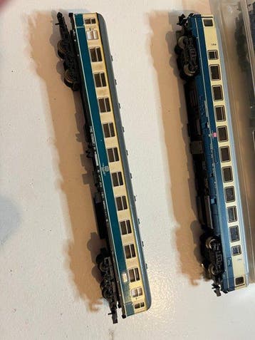 Minitrix N - 13377, 3117, 3134 - Ensemble de wagons de