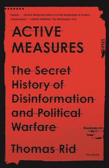 Active measures 9781250787408 Thomas Rid, Verzenden, Zo goed als nieuw, Thomas Rid