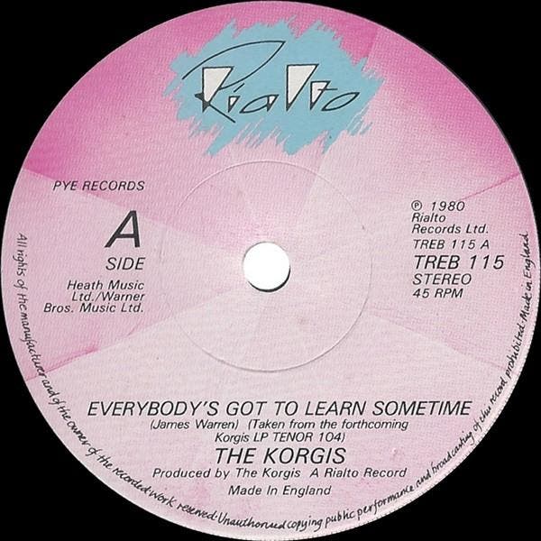 The Korgis - Everybodys Got To Learn Sometime, CD & DVD, Vinyles | Pop, Envoi