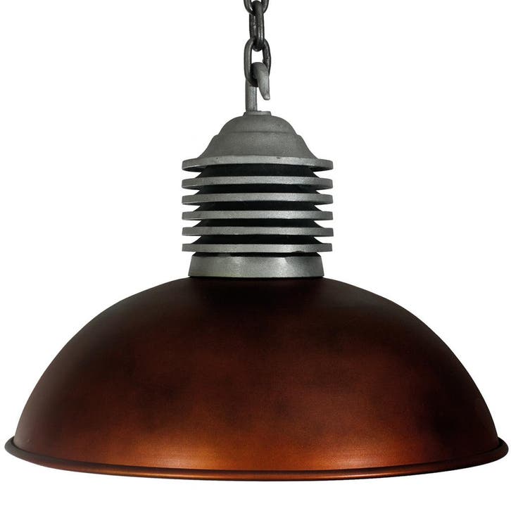 Industriële lampen Hanglamp Old Industry XXL Copper Look, Huis en Inrichting, Lampen | Hanglampen, 75 cm of meer, Nieuw, Metaal