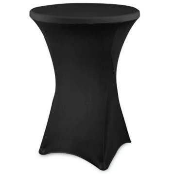 Tafelhoes | Statafel Ø800mm | Polyester/Elastaan | Zwart |, Verzenden, Nieuw in verpakking