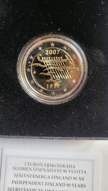 Finland. 2 Euro 2007/2009 Independence + 10 Years EMU (2