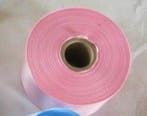 Bedrukt lint Roze met Zilveren opdruk 45 mm 50 cm, Nieuw