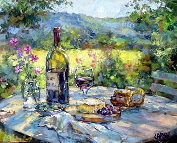 Claude Carvin (1956) - Gouter champetre, Antiek en Kunst