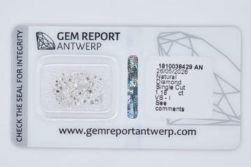 Sans prix de réserve - 125 pcs Diamant (Naturelle) - 0.80 ct, Bijoux, Sacs & Beauté, Pierres précieuses