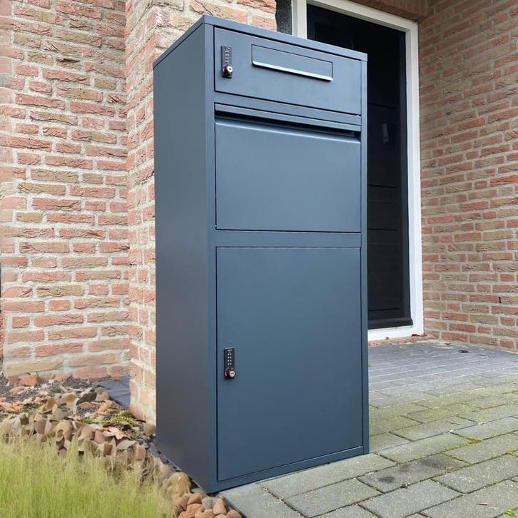 ParcelXL DuoBox -  Pakketbrievenbus met apart postvak, Tuin en Terras, Brievenbussen, Staande brievenbus, Nieuw, Staal, Verzenden