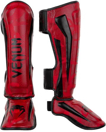Venum Muay Thai Kickboks Scheenbeschermers Elite Rood Camo, Verzenden, Nieuw, Overige