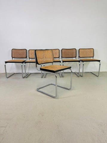 Gavina - Marcel Breuer - Stoel (6) - Cesca chair - Staal,