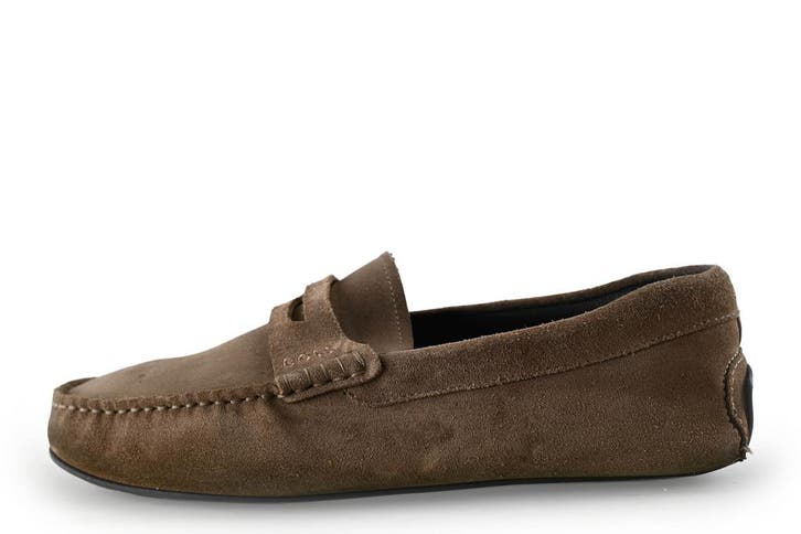 Boss Instappers in maat 43 Beige, Kleding | Heren, Schoenen, Overige kleuren, Gedragen, Overige typen, Verzenden