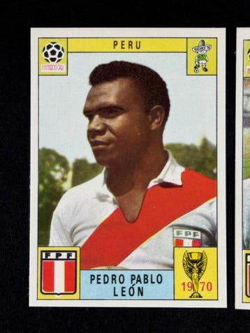 1970 Panini Mexico 70 World Cup, - Perù: Pedro Pablo Leon,, Nieuw