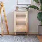 vidaXL Kastdeur met lamellen 61,5x39,4 cm massief grenenhout, Verzenden, Nieuw