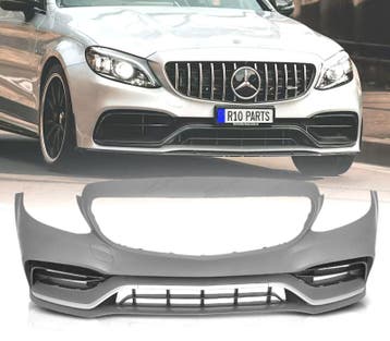 PARE-CHOCS AVANT MERCEDES CLASSE C W205 19- LOOK AMG C63, Verzenden