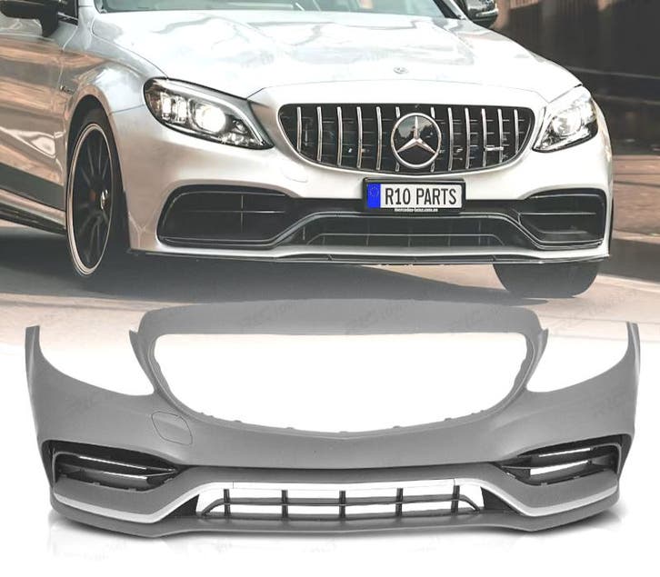 PARE-CHOCS AVANT MERCEDES CLASSE C W205 19- LOOK AMG C63, Auto-onderdelen, Carrosserie, Verzenden
