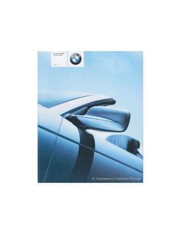 2000 BMW 3 SERIE CABRIO BROCHURE NEDERLANDS