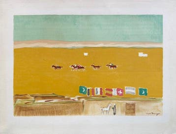 Kees Van Dongen (1877-1968) - Le Polo à Alexandrie, c. 1948