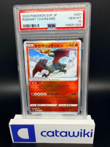 Pokémon - 1 Graded card - Radiant Charizard 001/038 PSA 10 -, Nieuw