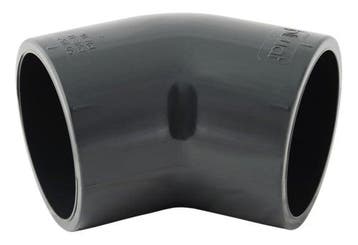 PVC knie 45 graden 50mm, Ophalen of Verzenden, Nieuw
