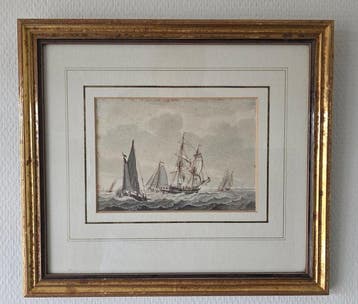 Cornelis(Colonel) Thim (1755-1813) - Zeegezicht