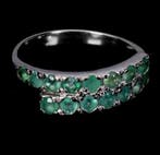 Zonder minimumprijs - Ring Zilver - 1.36ct. tw. Smaragd